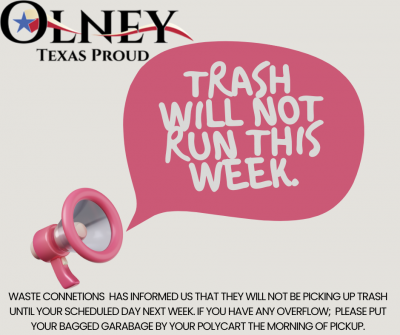 Waste Connections Delayed Pickup